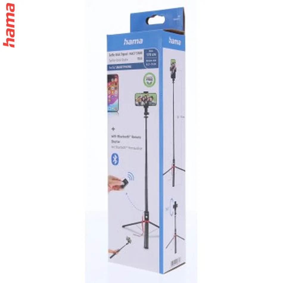 Hama Fancy Stand 170 II, selfie tyčka a statív pre telefón, Bluetooth diaľková spúšť