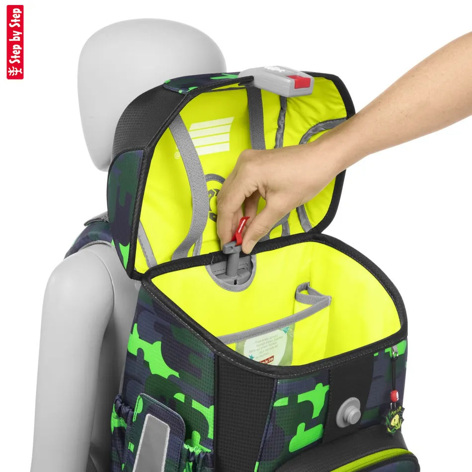 Školská aktovka Step by Step CLOUD, Black Cat Chiko - 5-dielny set, AGR certifikát