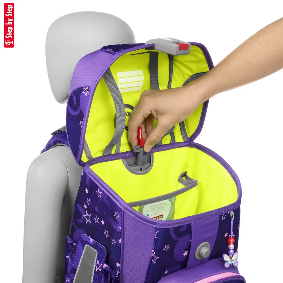 Školská aktovka Step by Step CLOUD, Pegasus Liv - 5-dielny set, AGR certifikát