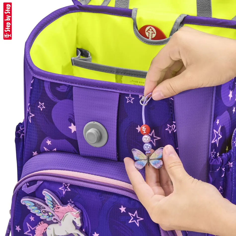 Školská aktovka Step by Step CLOUD, Pegasus Liv - 5-dielny set, AGR certifikát