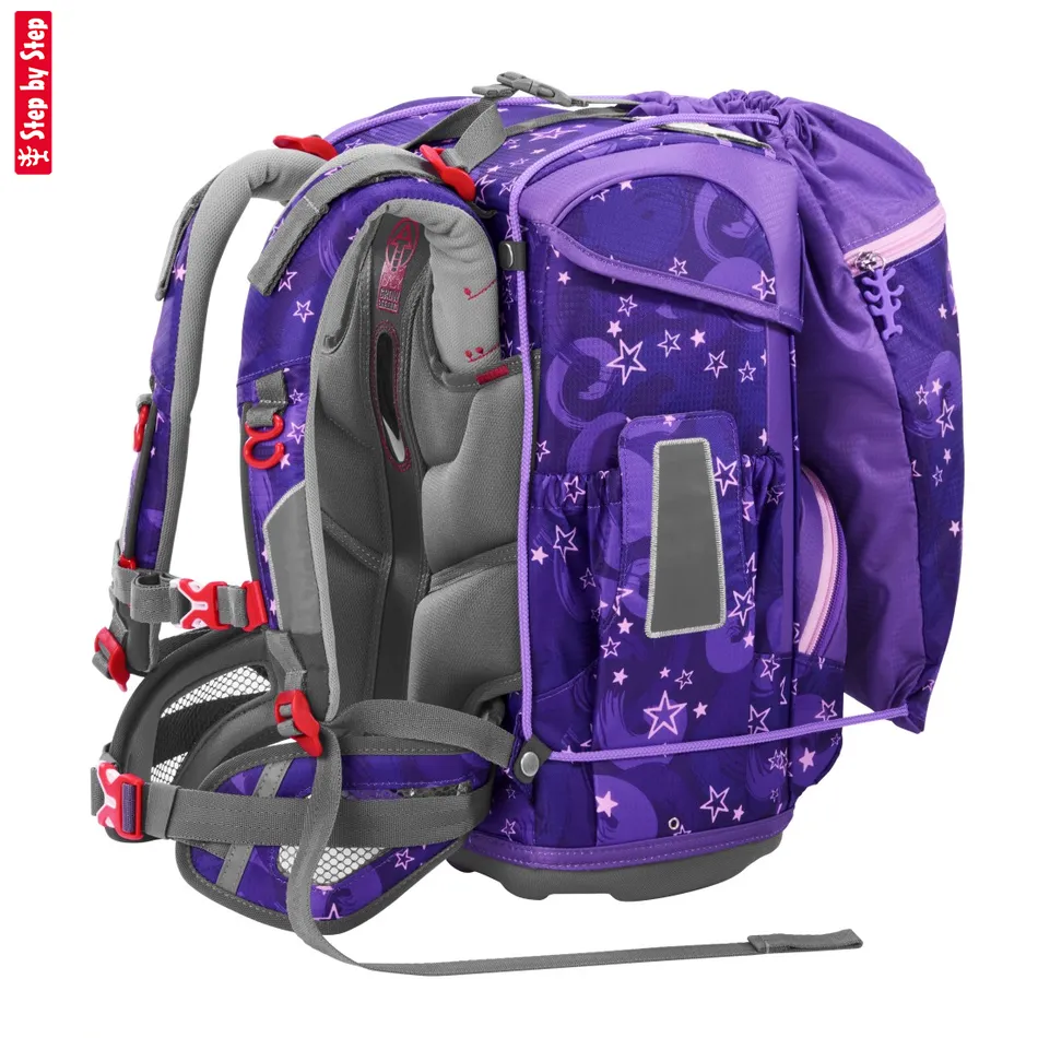 Školská aktovka Step by Step CLOUD, Pegasus Liv - 5-dielny set, AGR certifikát