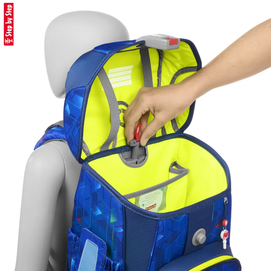 Školská aktovka Step by Step CLOUD, Police Truck Charly - 5-dielny set, AGR certifikát