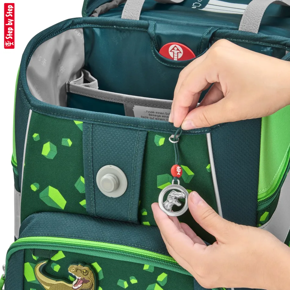 Školská aktovka-taška Step by Step SPACE, Dino Targo - 5-dielny set, AGR certifikát