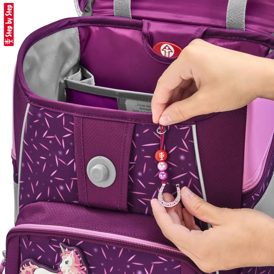 Školská aktovka Step by Step SPACE, Pretty Unicorn - 5-dielny set, AGR certifikát