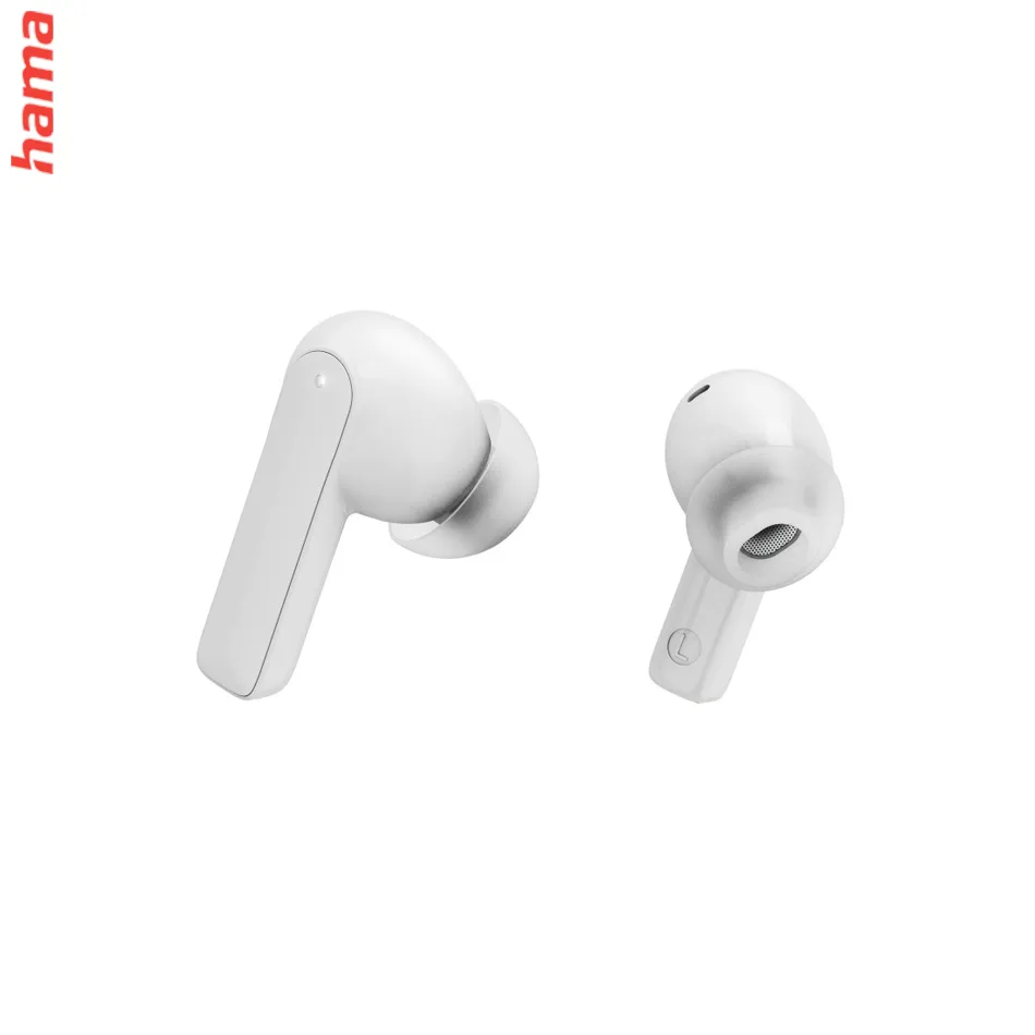 Hama Bluetooth slúchadlá Passion Clear II, štuple, ANC/ENC, aplikácia, biele