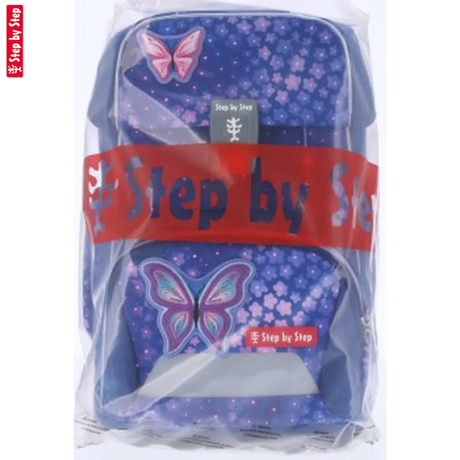 Školská aktovka-taška Step by Step GIANT, Butterfly Maja - 5-dielny set, AGR certifikát