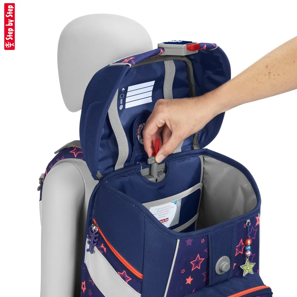 Školská taška Step by Step SPACE SHINE, Pegasus Night Nuala - 5-dielny set, AGR certifikát
