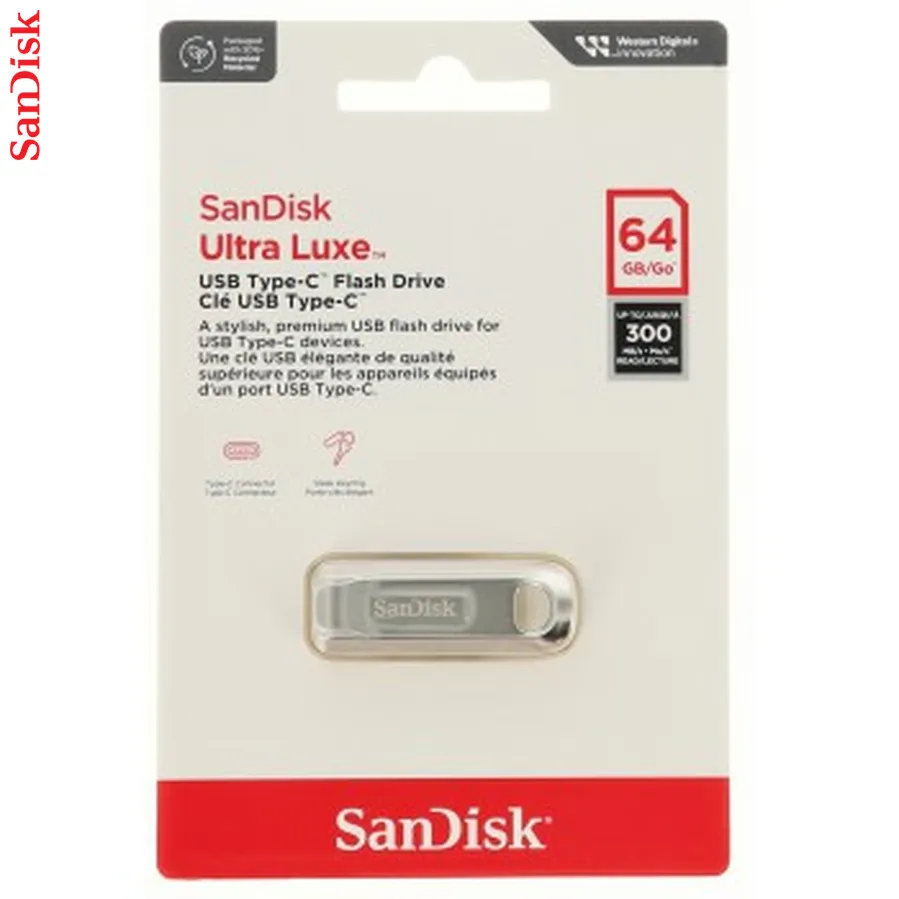 SanDisk Ultra Luxe USB Type-C 64 GB USB 3.2 Gen 1, metalický dizajn