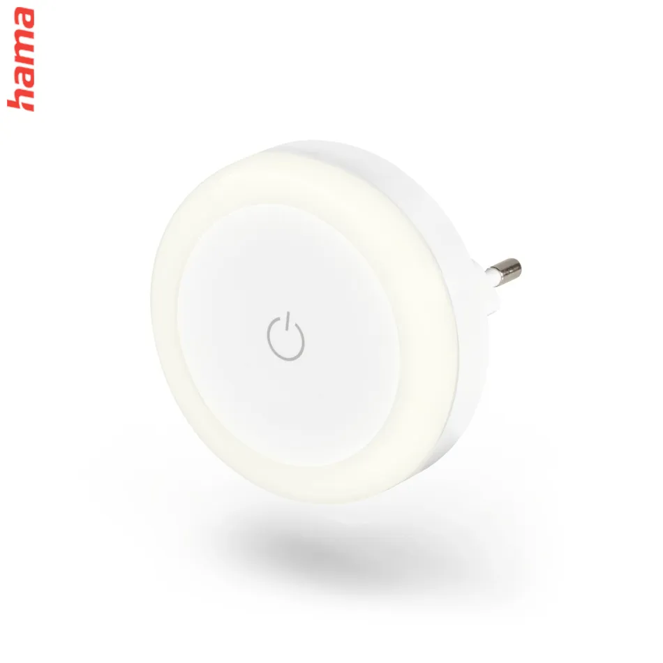 Hama Touch Switch, nočné/orientačné LED svetlo, do zásuvky, dotykový senzor vypnutia/zapnutia