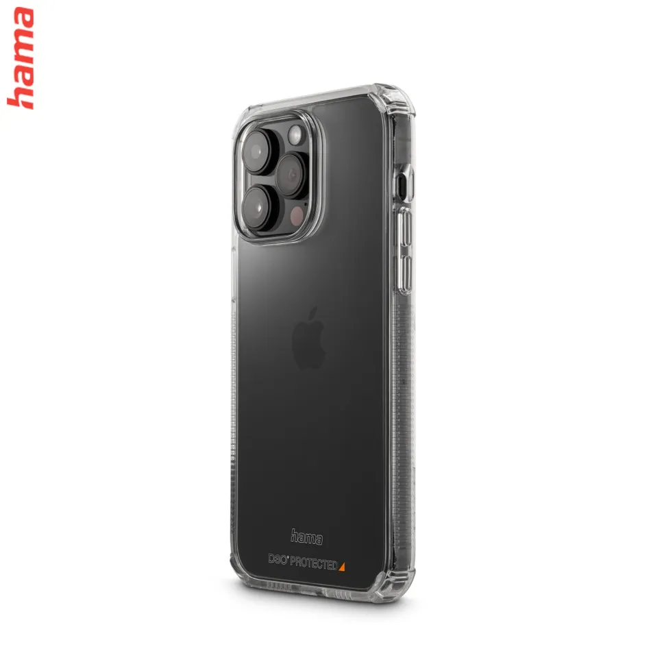 Hama Extreme Protect, kryt pre Apple iPhone 14 Pro Max, materiál D3O®, nezažltne, priehľadný  