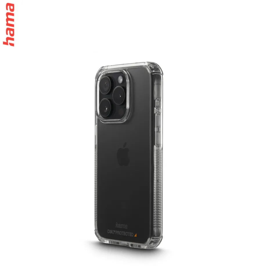Hama Extreme Protect, kryt pre Apple iPhone 15 Pro Max, materiál D3O®, nezažltne, priehľadný  