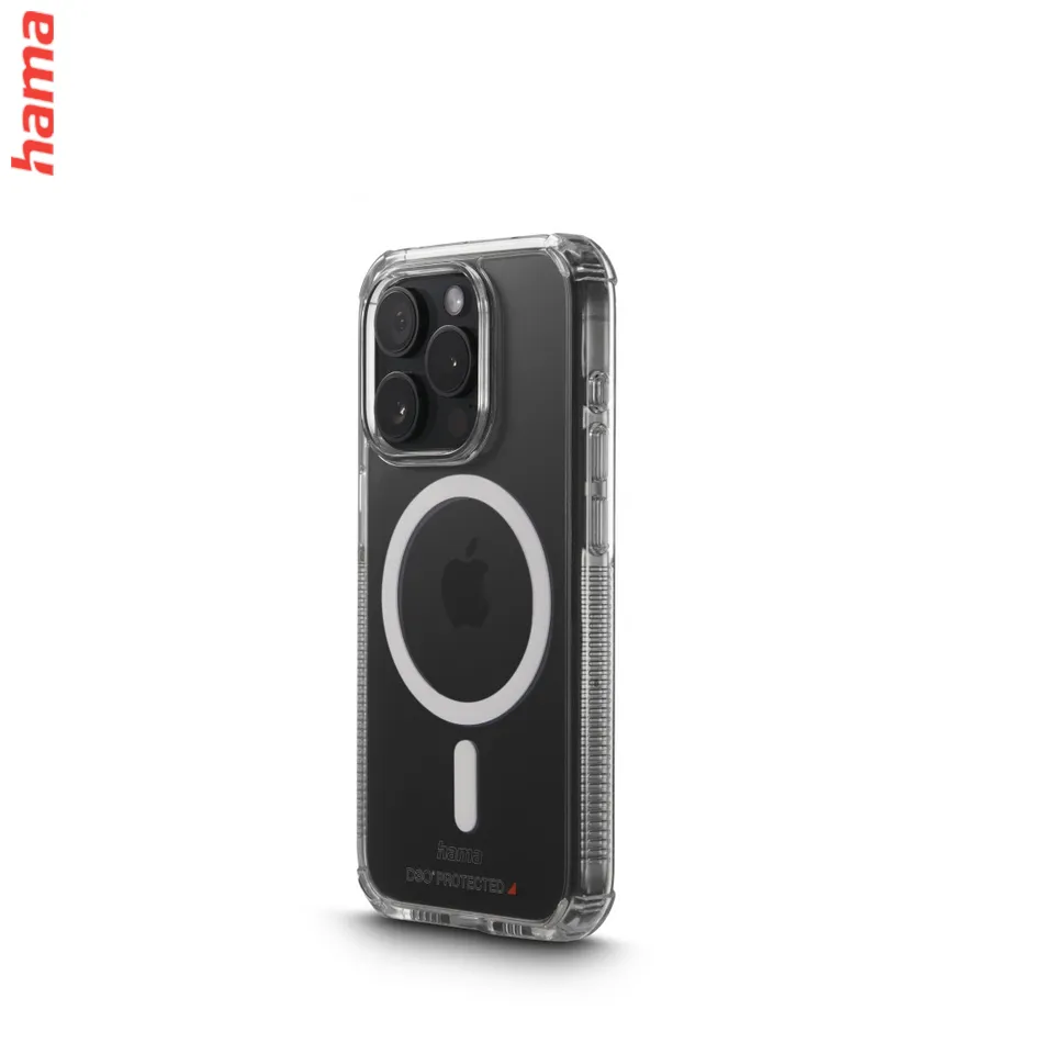 Hama Extreme Protect MagCase, kryt pre Apple iPhone 15 Pro Max, magnetický, materiál D3O®, nezažltne  