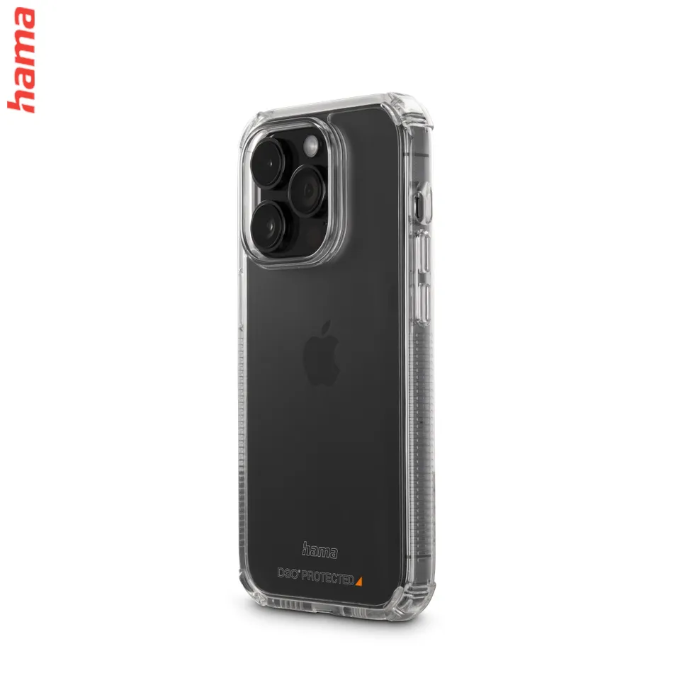 Hama Extreme Protect, kryt pre Apple iPhone 13 Pro, materiál D3O®, nezažltne, priehľadný  