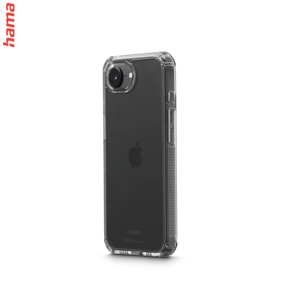 Hama Extreme Protect, kryt pre Apple iPhone 16e, materiál D3O®, nezažltne, priehľadný  