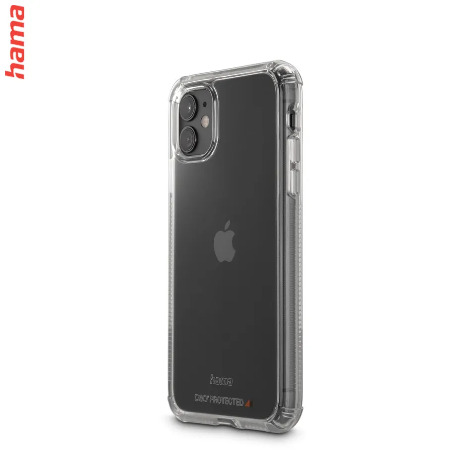 Hama Extreme Protect, kryt pre Apple iPhone 11, materiál D3O®, nezažltne, priehľadný  