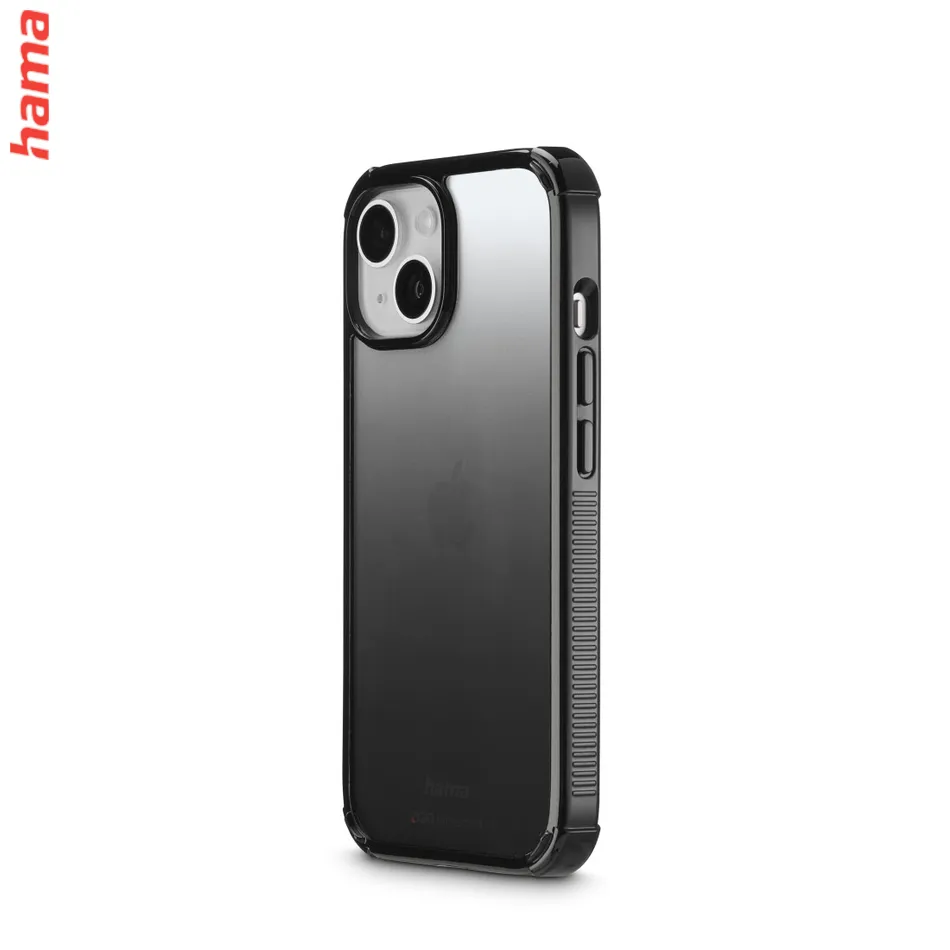 Hama Extreme Protect, kryt pre Apple iPhone 15, materiál D3O®, priehľadný čierny  