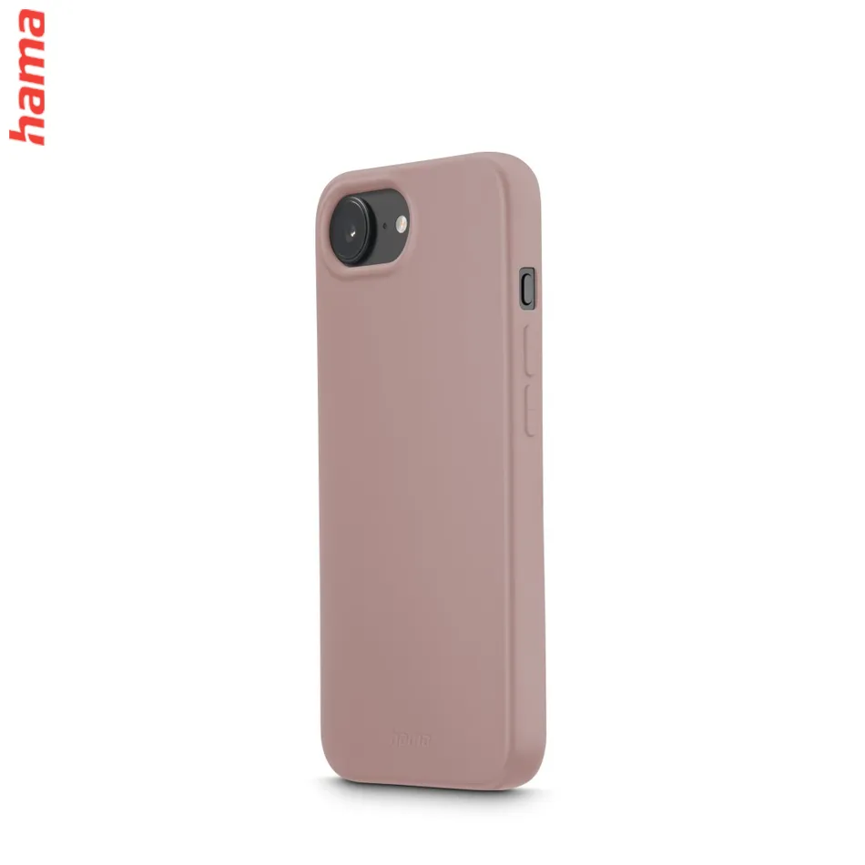 Hama Fantastic Feel, kryt pre Apple iPhone 16e, hebký povrch, nude  