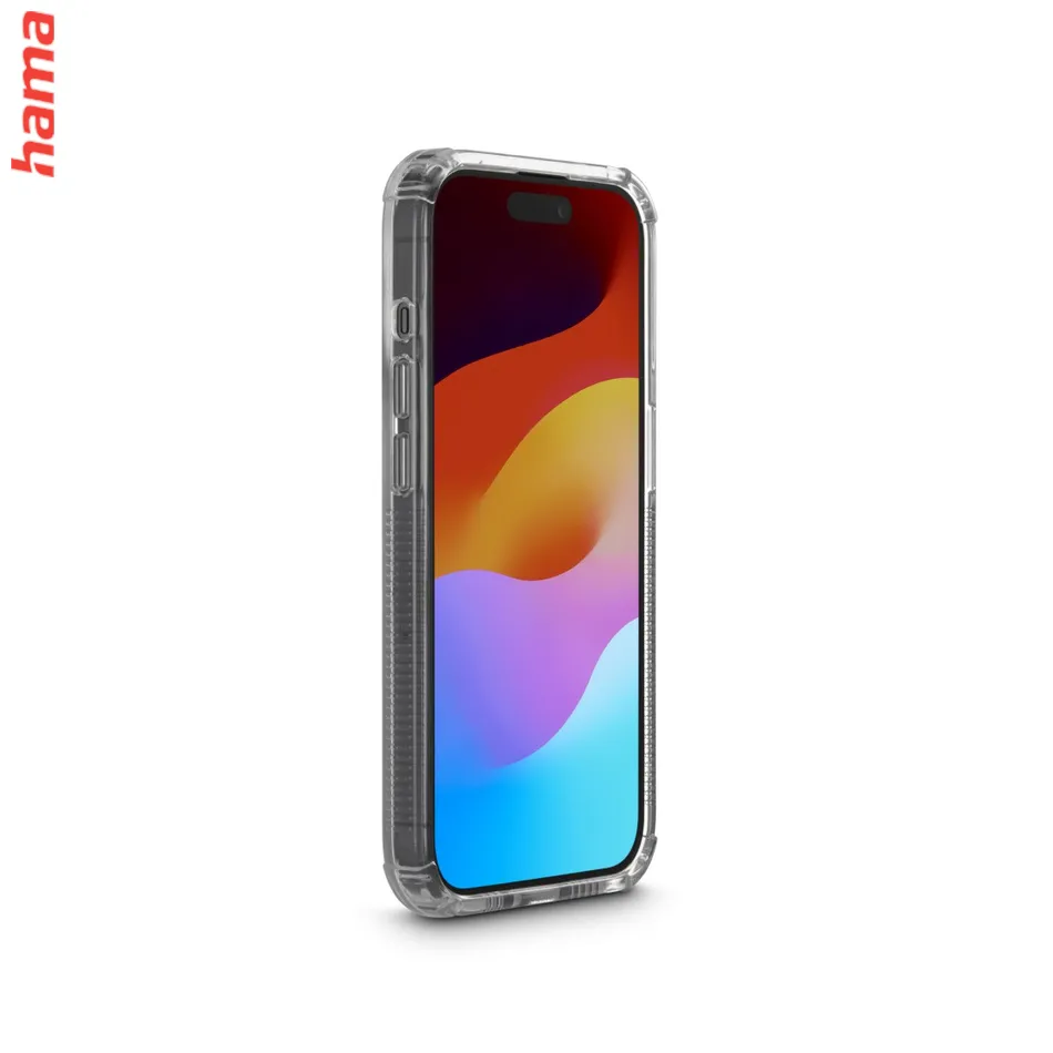 Hama Extreme Protect, priehľadný kryt s D3O® pre iPhone 15 Plus  