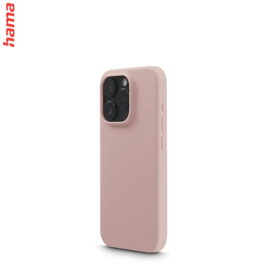 Hama Fantastic Feel, kryt pre Apple iPhone 15 Pro Max, hebký povrch, farba nude  