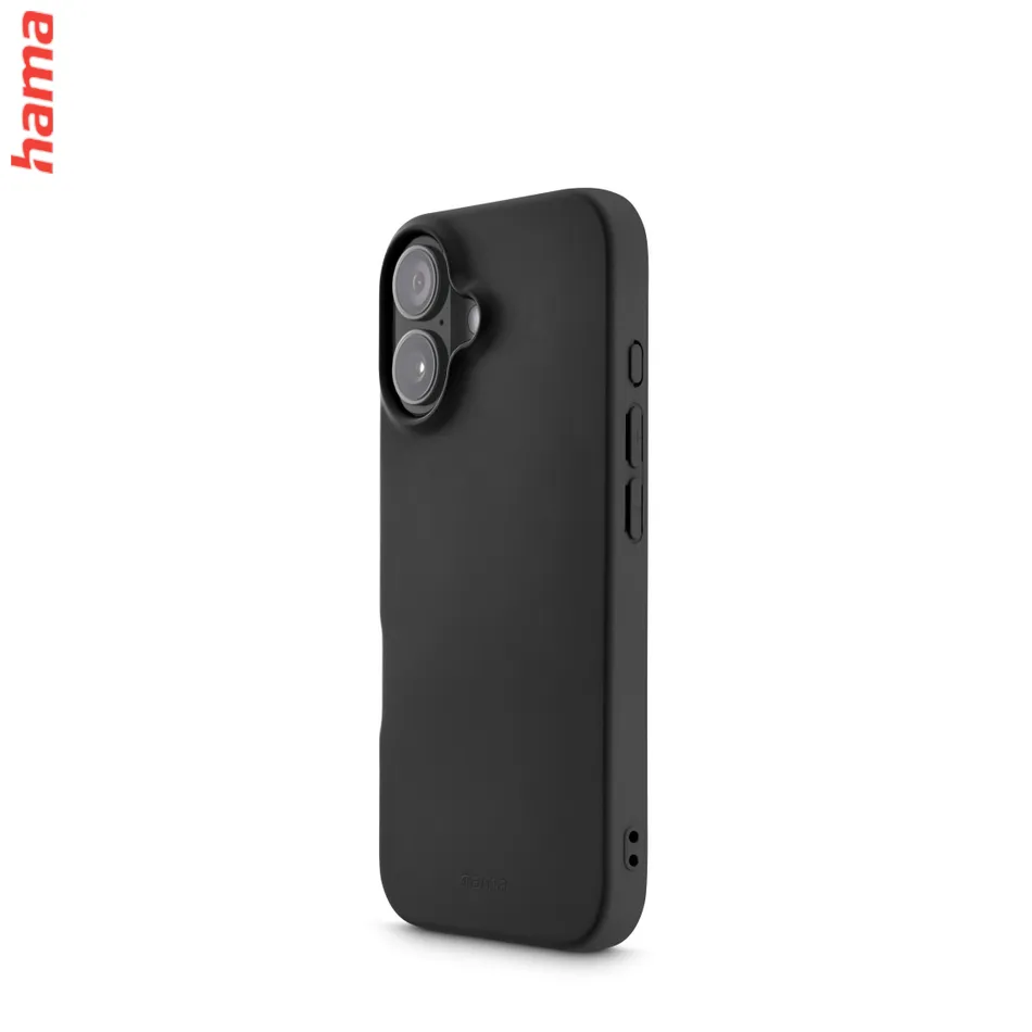 Hama Fantastic Feel, kryt pre Apple iPhone 16 Pro Max, hebký povrch, čierny  