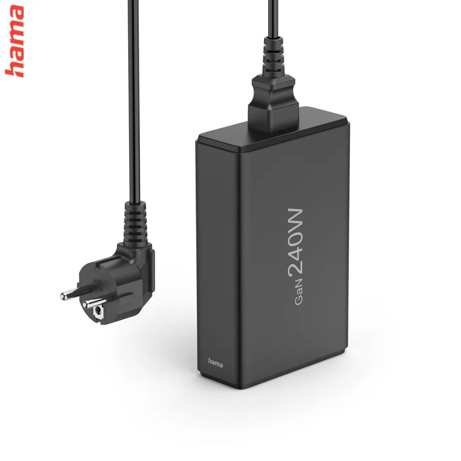 Hama USB nabíjacia stanica GaN, 4x USB-C PD, 1x USB-A QC, 240 W