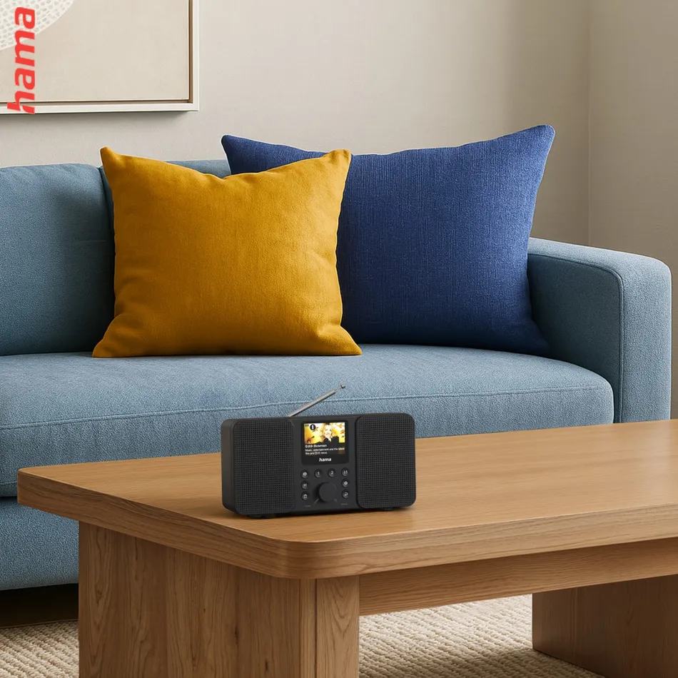 Hama digitálne a internetové rádio DIR3300SBT, FM/DAB/DAB+/Bluetooth, čierne, ovládanie App