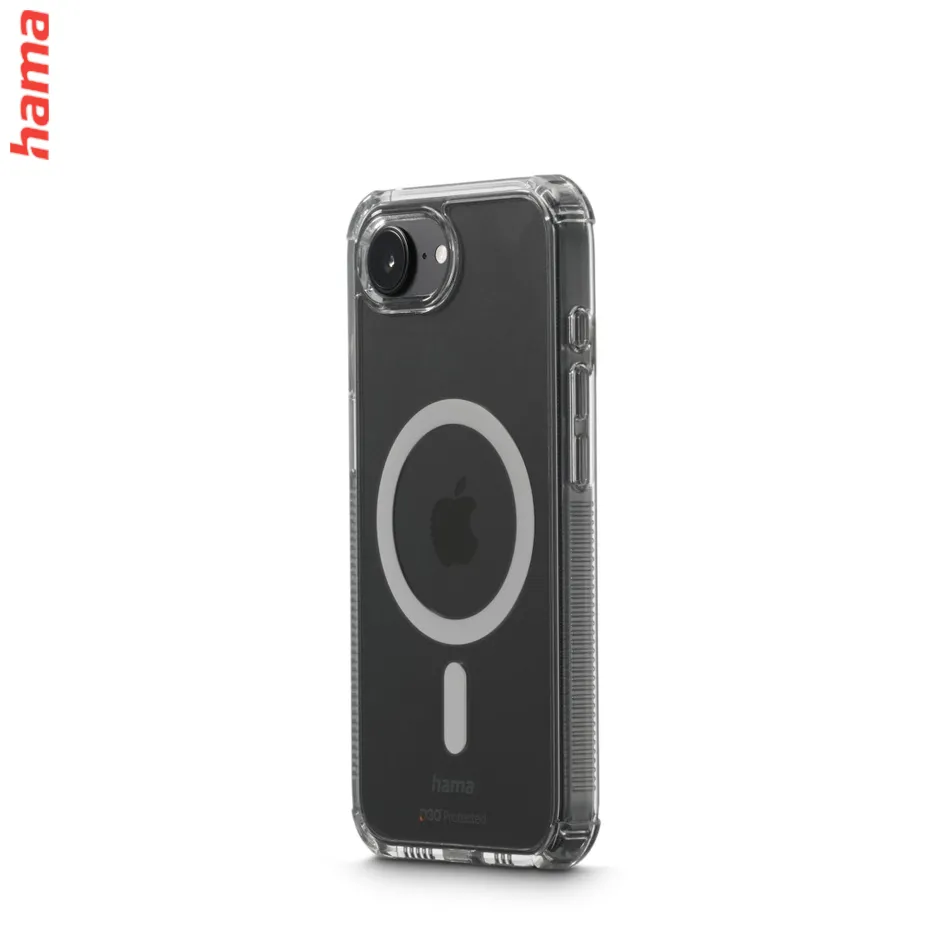 Hama Extreme Protect, kryt pre Apple iPhone 16 Plus, magnetický, D3O®, nezažltne, priehľadný