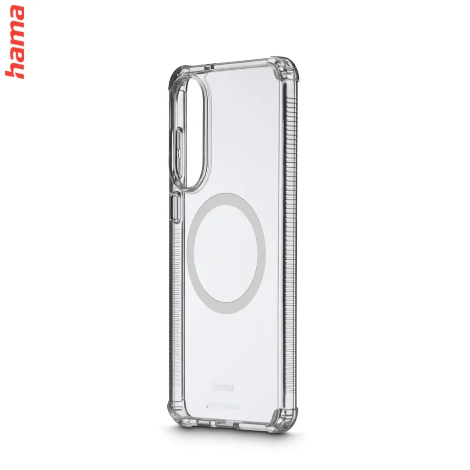 Hama Extreme Protect, kryt pre Samsung Galaxy S25 Edge, magnetický, D3O®, nezažltne, priehľadný