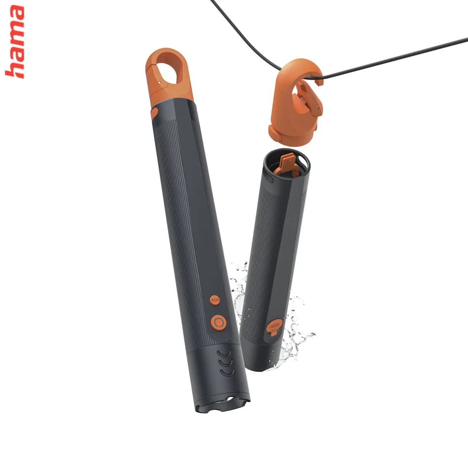 Hama FLX1200-C, LED baterka, nabíjacia, hliníková, 1200 lm/300 m, 4 režimy+SOS, IP44, zoom, karabína