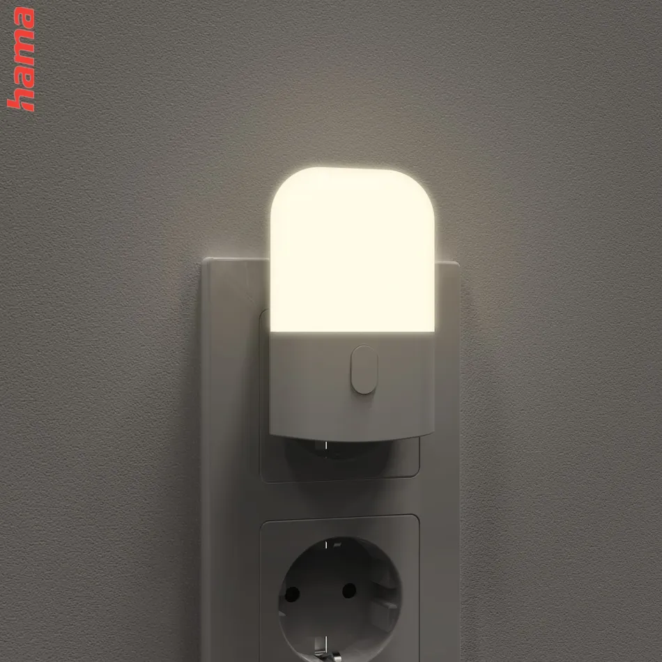 Hama Basic nočné/orientačné LED svetlo, automatické zapnutie/vypnutie, červené svetlo