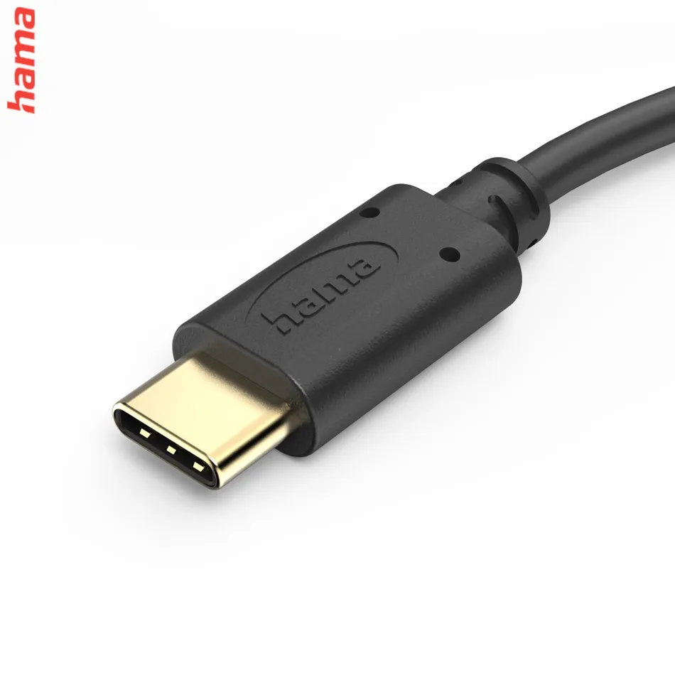 Hama kábel USB-C 2.0 typ C-C 0,5 m, čierny