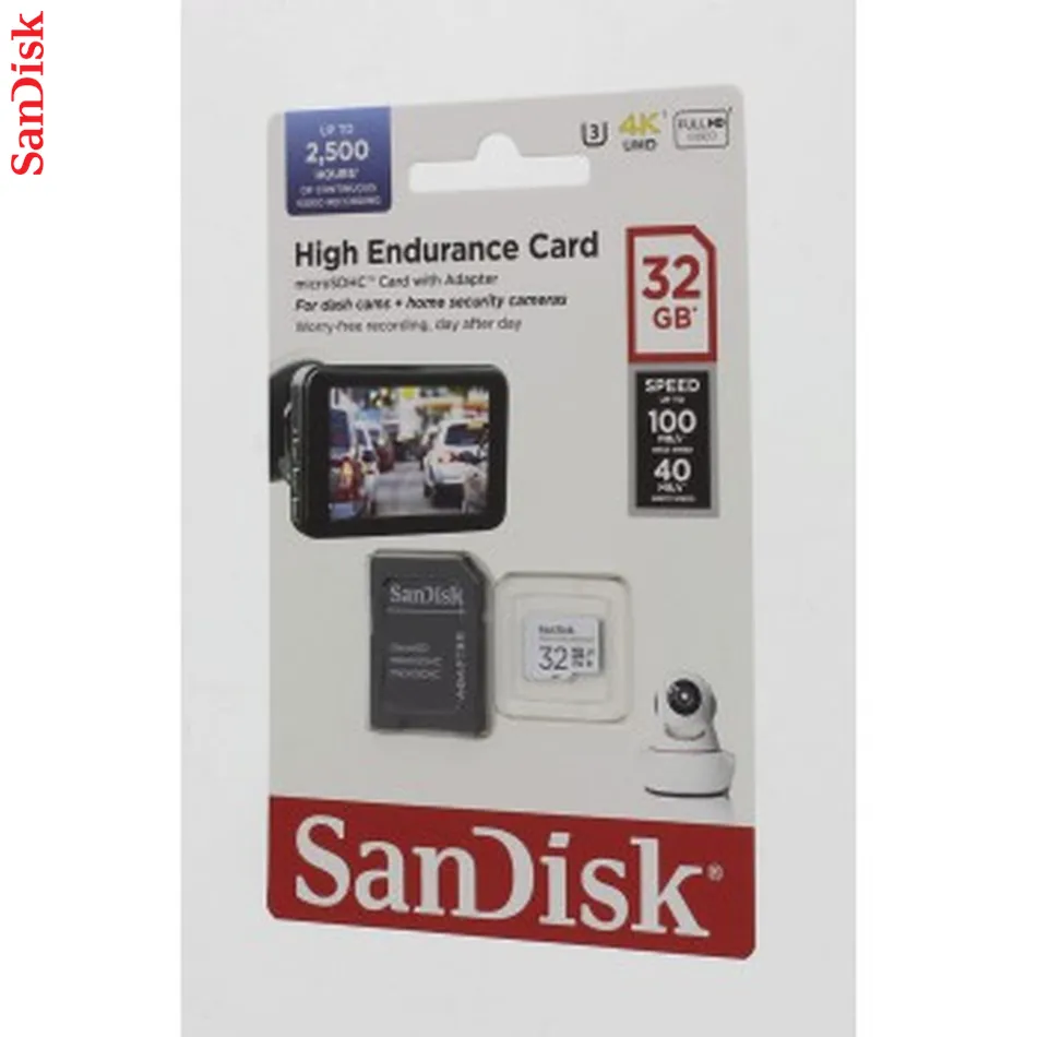 SanDisk microSDHC High Endurance Video 32 GB C 10 U3 V30, adaptér