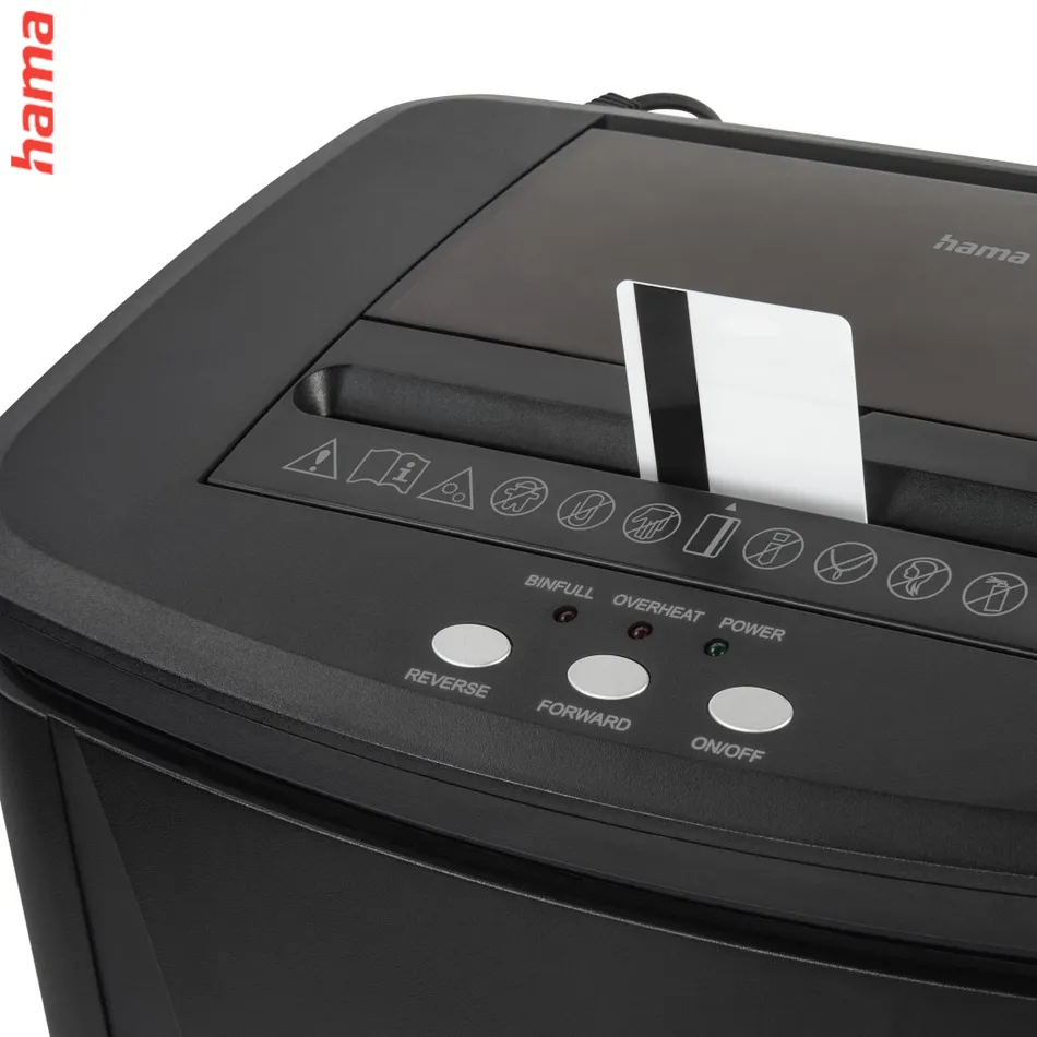 Hama Safe Auto M1200, skartovačka, micro rez, automat. podávač, 120 listov, bezp. úroveň P4 T4 E3