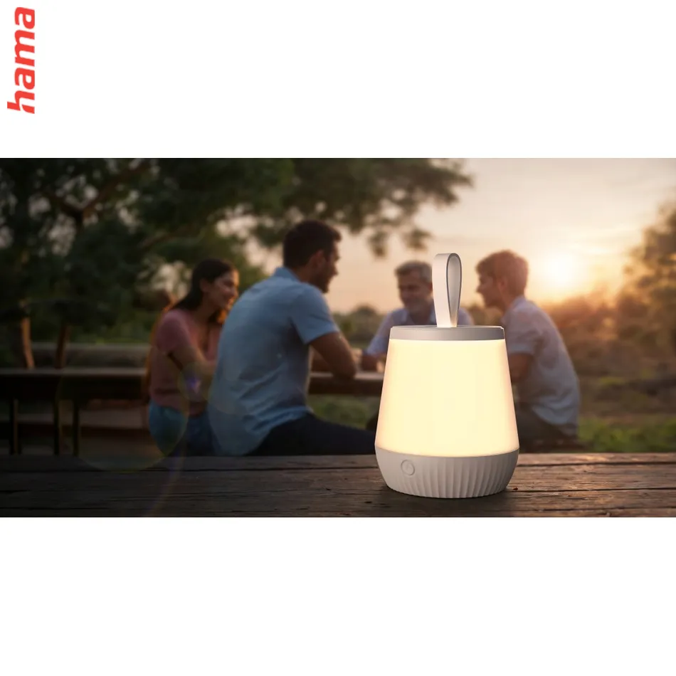 Hama Mobile, nočné/orientačné LED svetlo, prenosné, nabíjacie, časovač, stmievanie, RGBW, IP44