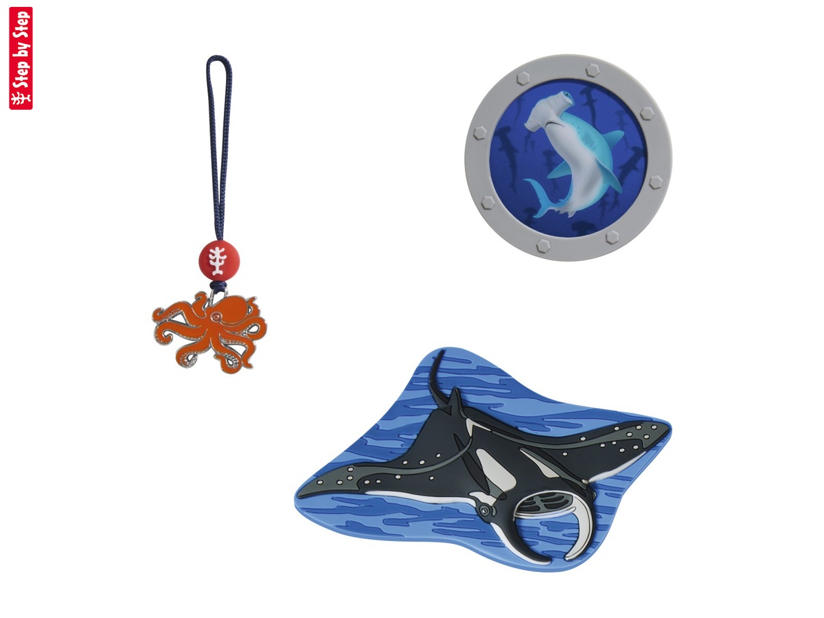 Doplnkový set obrázkov MAGIC MAGS, Manta Rio, pre aktovky a ruksaky Step by Step