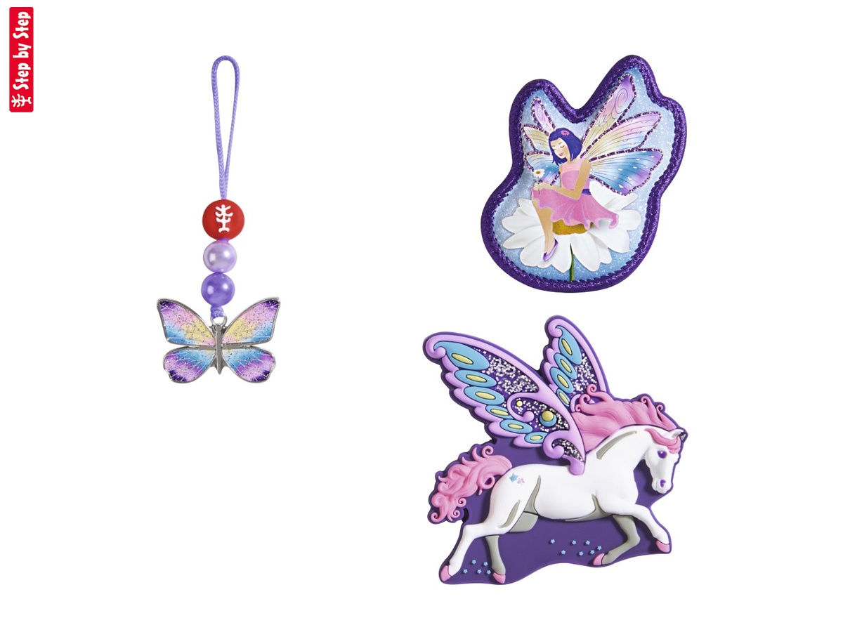 Doplnkový set obrázkov MAGIC MAGS, Pegasus Liv, pre aktovky a ruksaky Step by Step