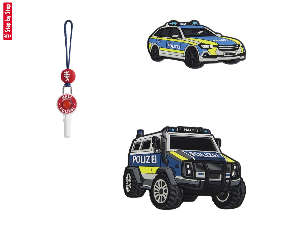 Doplnkový set obrázkov MAGIC MAGS, Police Truck Charly, pre aktovky a ruksaky Step by Step