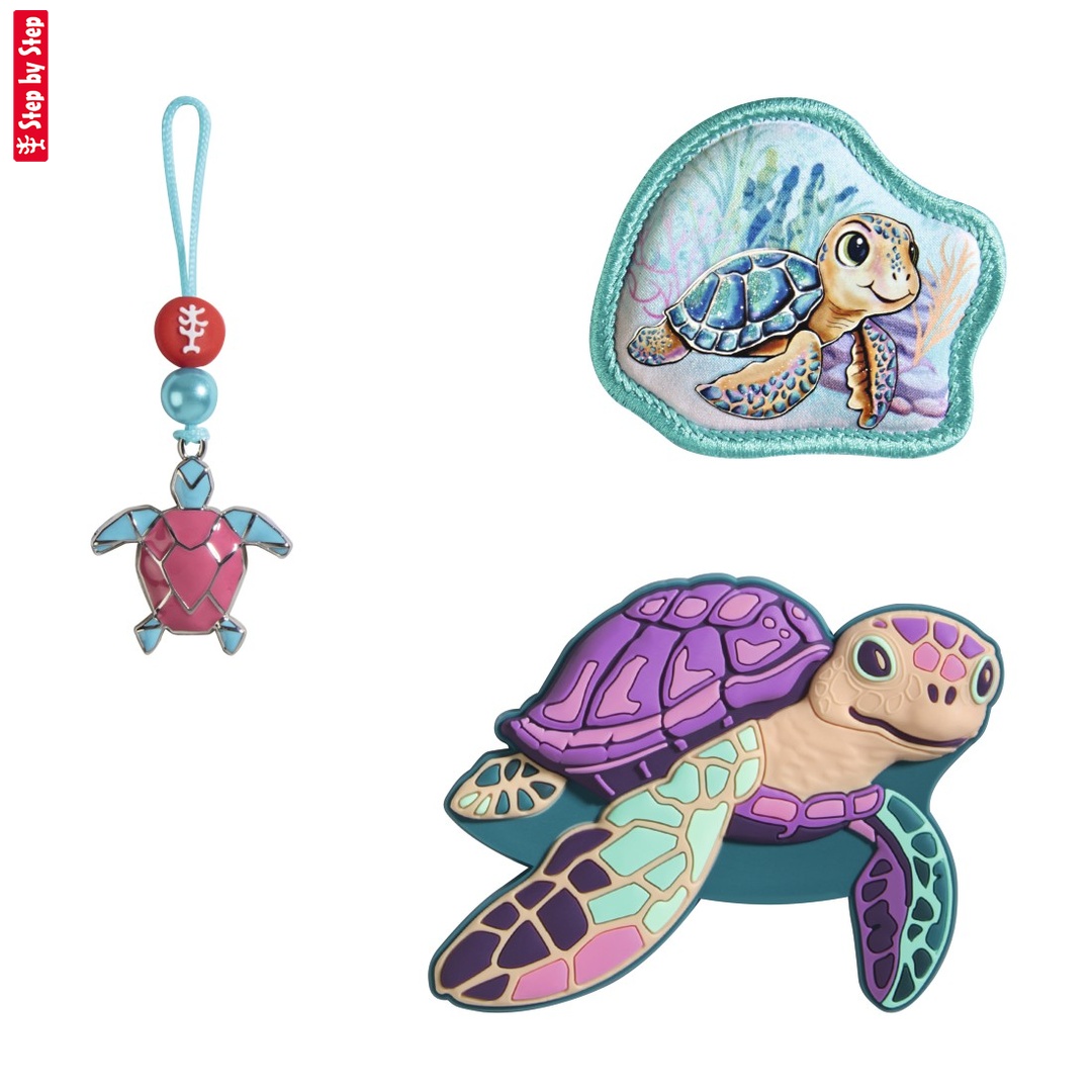Doplnkový set obrázkov MAGIC MAGS, Turtle Josie, pre aktovky a ruksaky Step by Step