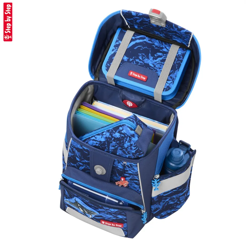 Školská aktovka Step by Step SPACE, Manta Rio - 5-dielny set, AGR certifikát