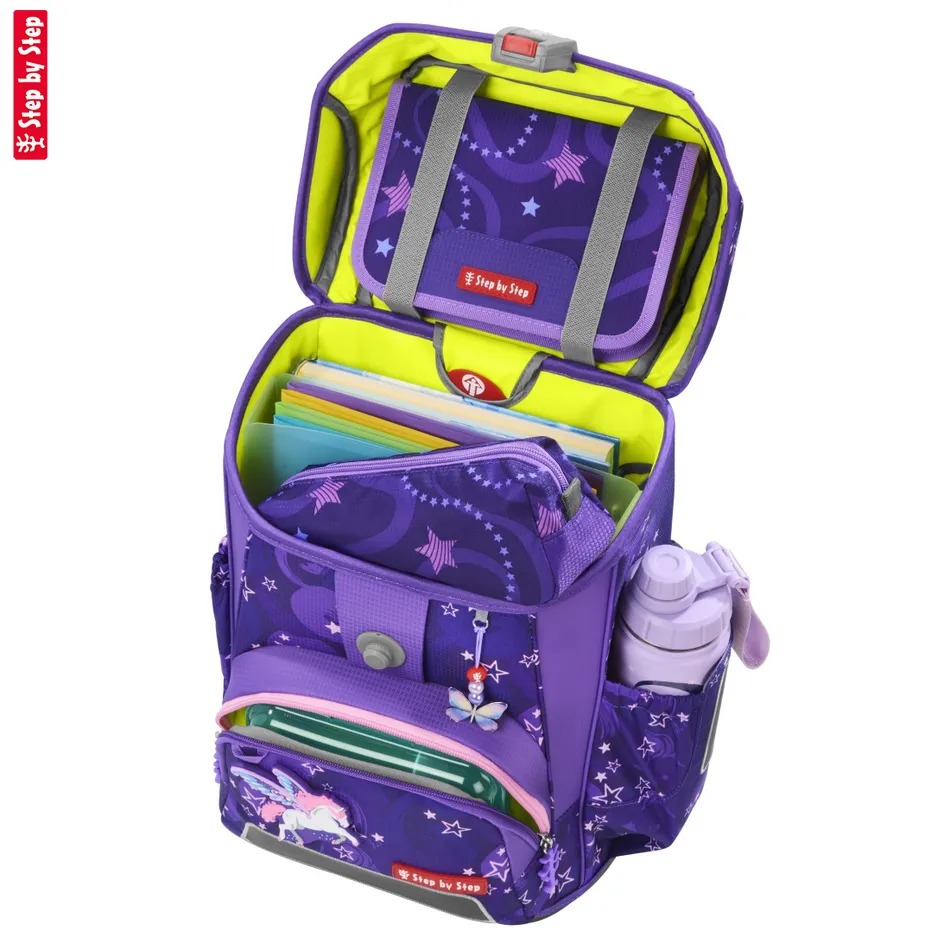 Školská aktovka Step by Step CLOUD, Pegasus Liv - 5-dielny set, AGR certifikát