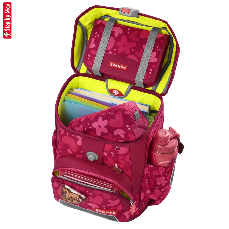 Školská aktovka Step by Step CLOUD, Wild Horse Nora - 5-dielny set, AGR certifikát