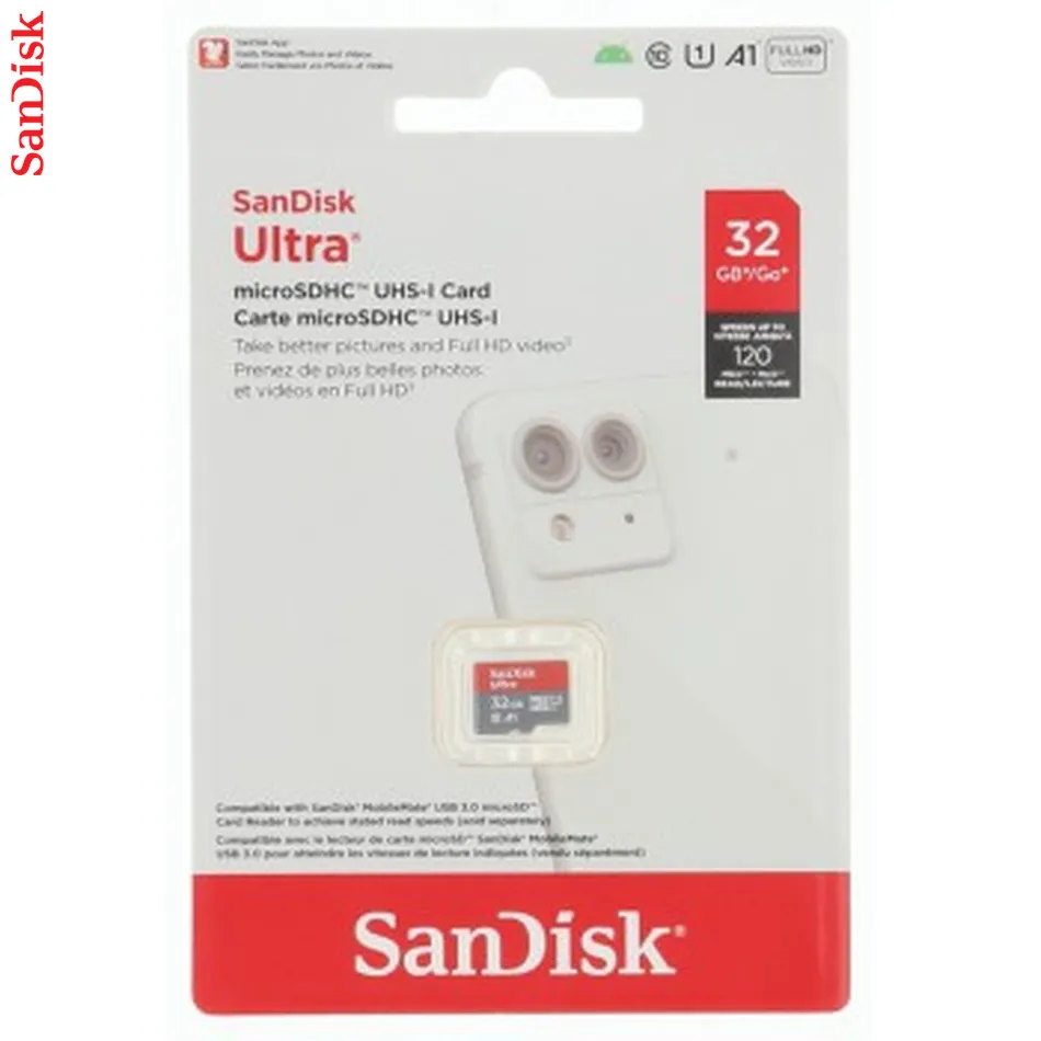 SanDisk Ultra microSDHC 32 GB (A1/UHS-I/Cl.10/120 MB/s)