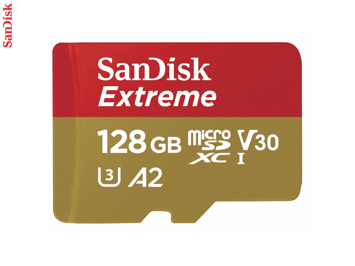 SanDisk microSDXC Extreme 128 GB (A2/ V30/ U3/ R190/ W90)