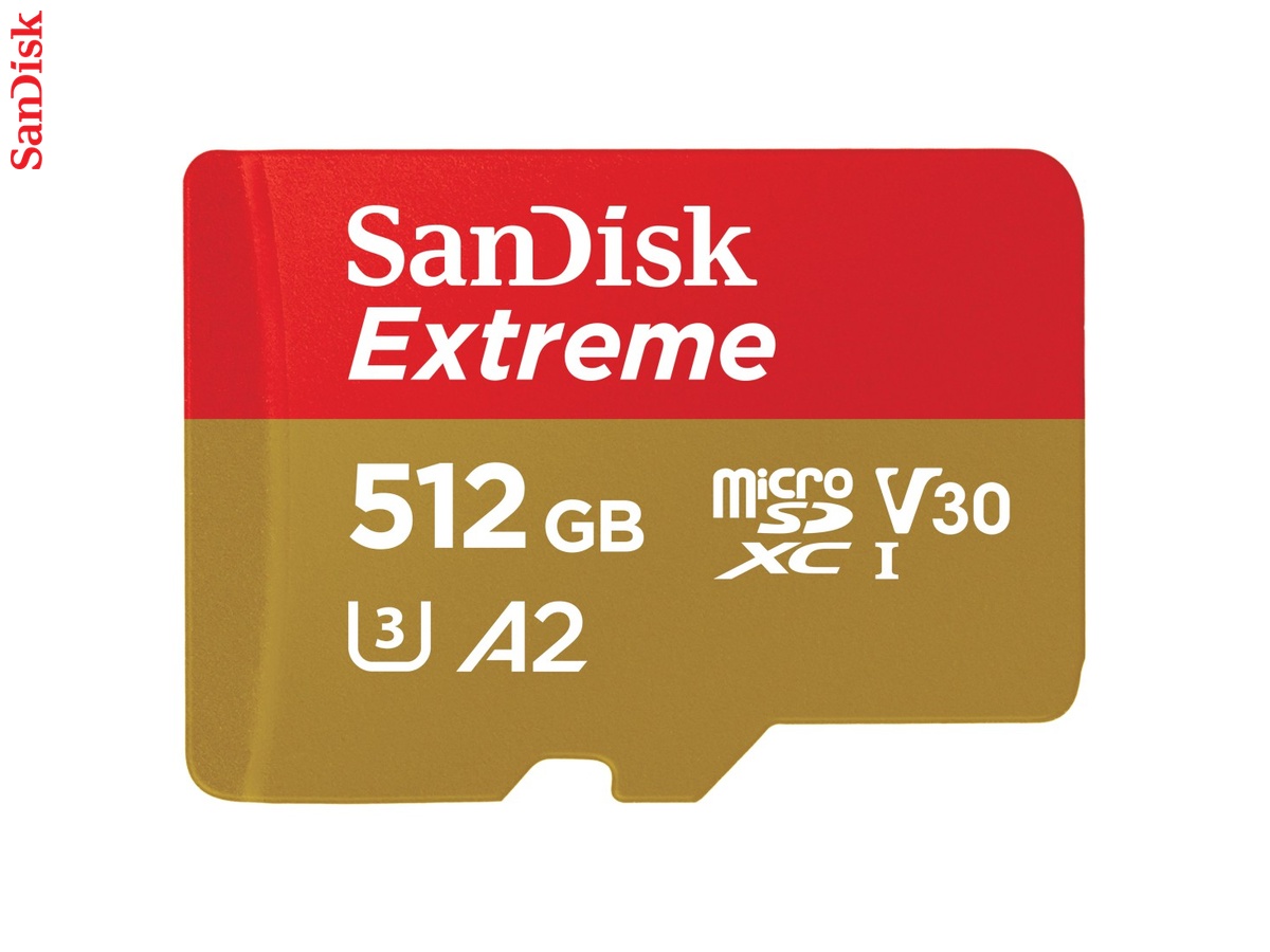 SanDisk microSDXC Extreme 512 GB (A2/ V30/ U3/ R190/ W130)