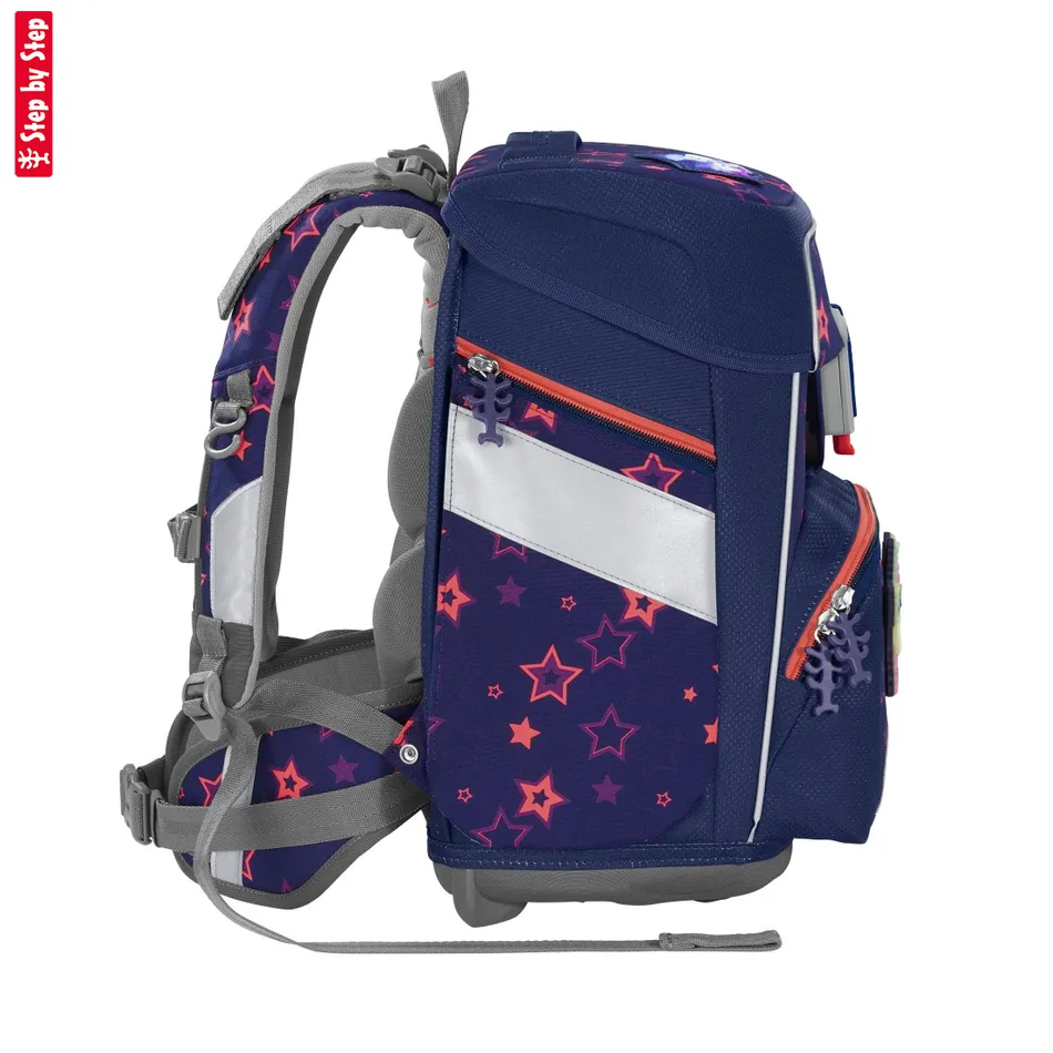 Školská taška Step by Step SPACE SHINE, Pegasus Night Nuala - 5-dielny set, AGR certifikát