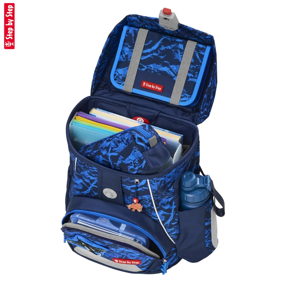 Školská aktovka Step by Step FIT, Manta Rio - 5-dielny set, AGR certifikát