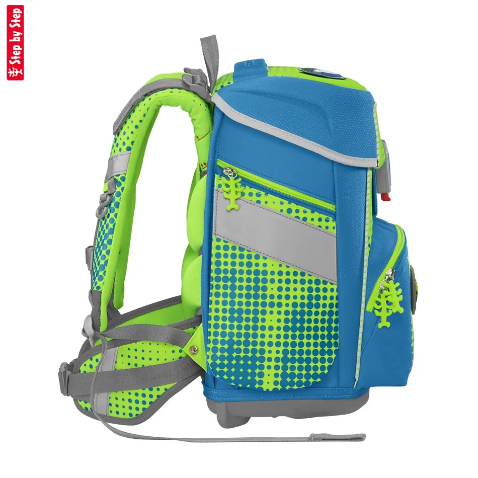 Školská taška Step by Step SPACE NEON, Race Car Chuck - 5-dielny set, AGR certifikát