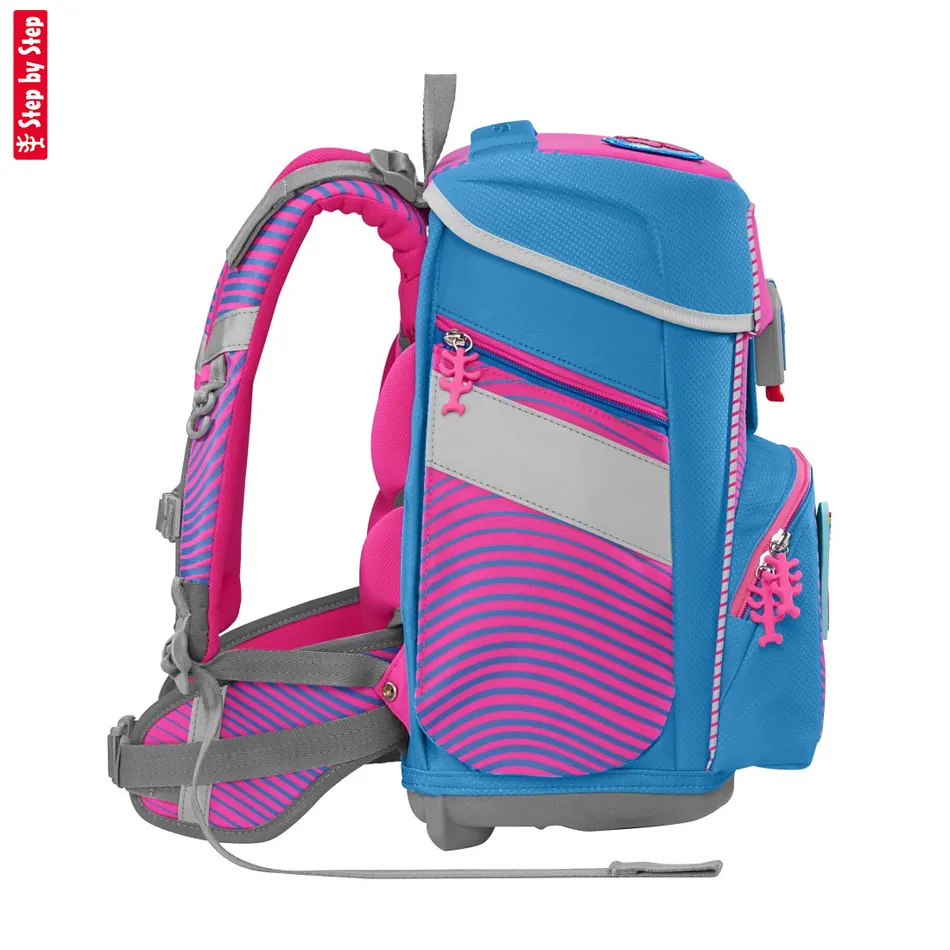Školská taška Step by Step SPACE NEON, Kolibri Kaja - 5-dielny set, AGR certifikát