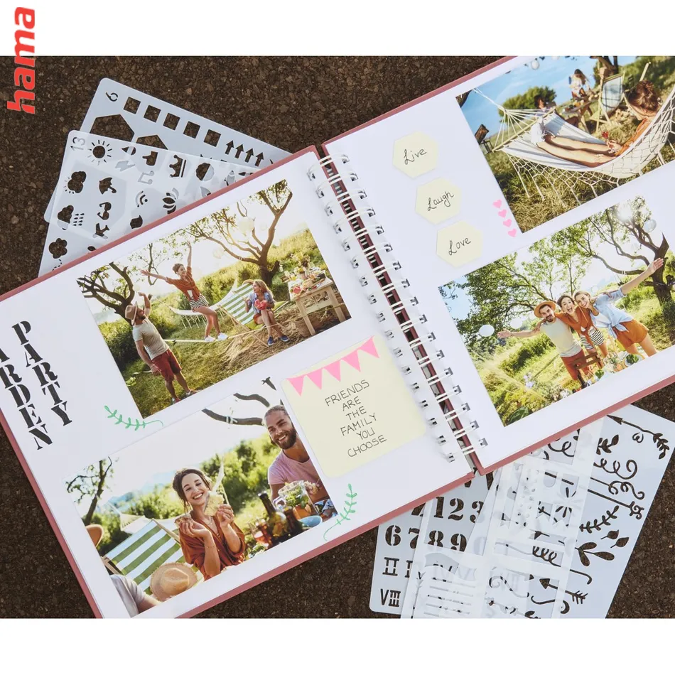 Fotoalbum špirálový FINE ART 28x24 cm, 100 foto, biela, biele listy