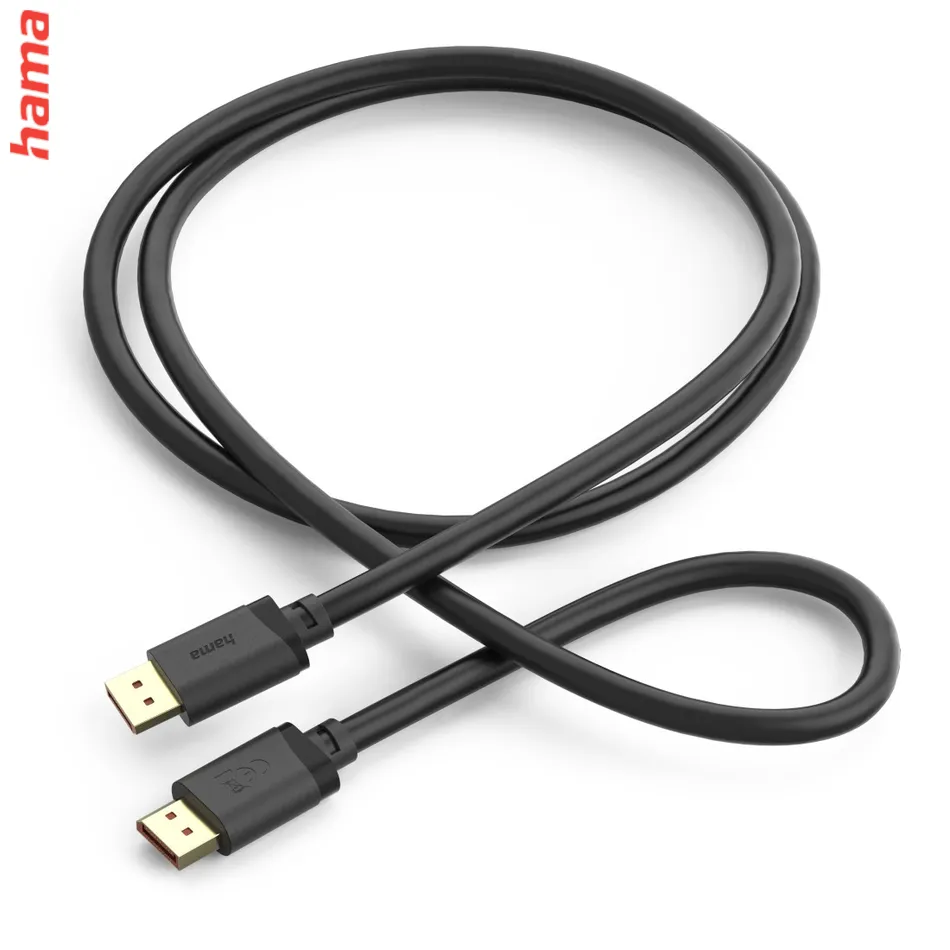 Hama DisplayPort 2.1 kábel UHD/16K, 80 Gb/s, 2 m